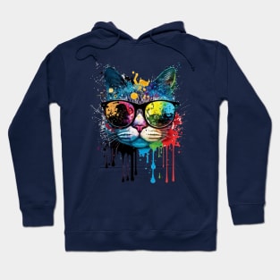 Colorful cat Hoodie